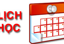 Học phí: Lịch tổng hợp các khóa học